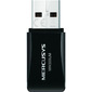 Адаптер TP-Link MERCUSYS MW300UM 300Mbps Wireless N Mini USB Adapter,  Realtek,  Mini Size,  2T2R,  2.4GHz,  802.11b / g / n,  USB 2.0,  2 internal antennas