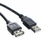 Кабель удлинительный TELECOM USB2.0 <Am-->Af> 1, 5 м черный.