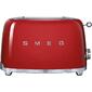 Тостеры SMEG /  Стиль 50-х г.г,  2 ломтика,  корпус из нержавеющей стали,  6 уровней поджаривания,  красный