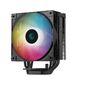 DEEPCOOL AG400 DIGITAL BK ARGB LGA1700 / 1200 / 115X / AM5 / AM4  (9шт / кор,  TDP 220W,  PWM,  ARGB Fan 120mm,  4 тепл. трубки,  черный) RET
