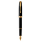 Ручка перьев. Parker Sonnet Core F528  (CW1931516) Matte Black GT F сталь нержавеющая подар.кор.