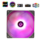 Кулер для корпуса /  Thermalright TL-C14L RGB  (140x140x26mm,  4-pin PWM,  RGB,  74.3CFM,  26.6dBA,  1500RPM,  Grey)