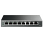 TP-Link TL-SG108PE 8-Port Gigabit Easy Smart PoE Switch,  8 Gigabit RJ45 ports including 4 PoE ports,  IEEE802.3af,  55W PoE power supply,  MTU / Port / Tag-based VLAN,  QoS,  IGMP Snooping,  Port Trunk,  steel case