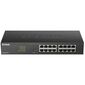 Неуправляемый коммутатор D-Link DGS-1016D / J1A с 16 портами 10 / 100 / 1000Base-T