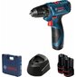 Дрель-шуруповерт Bosch GSR-120 аккум. патрон:быстрозажимной  (кейс в комплекте)