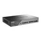 D-Link DSS-200G-10MP / A1A Настраиваемый L2 коммутатор с 8 портами 10 / 100 / 1000Base-T и 2 портами 1000Base-X SFP  (8 портов PoE 802.3af / at,  PoE-бюджет 130 Вт,  дальность до 250 м)
