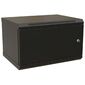 Шкаф Hyperline WRline WR-TW-0945-SR-RAL9004 настенный 19-дюймовый  (19"),  9U,  500x600х450мм,  цельнометаллическая дверь с замком,  цвет черный  (RAL9004)  (разобранный)