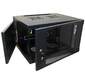 Шкаф настенный Lanmaster Next TWT-CBWNG-12U-6X6-BK 12U 550x600мм пер.дв.стекл съемные бок.пан. 60кг черный