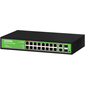 Коммутатор Digma DSP216G-2G-2S-R300  (L2) 18x1Гбит / с 2SFP 16PoE 16PoE+ 2PoE++ 300W неуправляемый