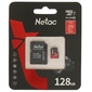 Флеш-накопитель NeTac Карта памяти Netac MicroSD card P500 Extreme Pro 128GB,  retail version w / SD adapter
