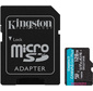 Kingston SDCG3 / 128GB Canvas Go Plus UHS-I U3 A2 + ADP micro SDXC 128Gb  (170 / 90 MB / s)