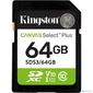 Флеш карта SDXC 64GB Kingston SDS3 / 64GB Canvas Select Plus V10 w / o adapter