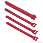 Cabeus CLAMP-180-RD Хомут для кабеля,  липучка с мягкой застежкой,  180x14 мм,  красный  (10 шт.)