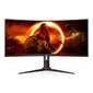 Монитор 34" AOC CU34G2XP Black-Red  (VA,  изогнутый,  3440x1440,  180Hz,  1 ms,  178° / 178°,  300 cd / m,  80M:1,  +2xHDMI 2.0,  +2xDisplayPort 1.4,  +4xUSB 3.0,  +MM,  +регулировка по высоте)