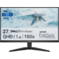 Монитор Dell 27"    G2725D  Bk / BK  ( IPS; 16:9; 400cd / m2; 1000:1; 1ms; 2560x1440x180Hz; 1, 06 bill; AMD FreeSync™ 99% sRGB; DP; 2xHDMI; Tilt; VESA)