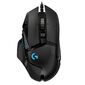 Мышь игровая Logitech G502 Hero16K черная,  оптическая  (Hero25K) ,  100-25600dpi,  1мс,  USB 2.1м,  11 кнопок  (2 механика),  RGB подсветка,  утяжелители,  под правую руку