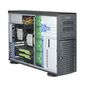 Корпус компьютерный SuperMicro Black  4U  Tower  SC743AC  SQ  with  SAS3,   USB3,  1200W  PWS, RoH