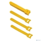 Cabeus CLAMP-125-YL Хомут для кабеля,  липучка с мягкой застежкой,  125x14 мм,  желтый  (10 шт.)