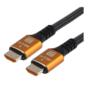 Кабель GoPower Ultra High Speed HDMI  (m)-HDMI  (m) 2.0м нейлон ver.2.1 8K 60Hz серый в пакете  (1 / 150)
