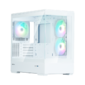 ZALMAN P30 V2,  MATX,  WHITE,  WINDOW,  2x3.5",  3x2.5",  1xUSB TYPE-C,  1xUSB3.0,  SIDE 2x120mm ARGB,  REAR 1x120mm ARGB,  VGA support