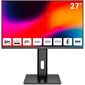Монитор 27" AIWA MF2711 Black  (IPS,  1920x1080,  D-Sub+HDMI+DP,  USB 3.0  (1 in + 2 out),  4 ms,  178° / 178°,  300 cd / m,  1000:1,  120Hz,  Spk,  Pivot,  внутр БП)