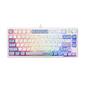 Defender Игровая клавиатура проводная Novis GK-318 RU, бел / гол, 80кн+FN, радуж, 1.5м_1