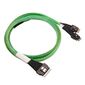 Кабель Luxshare L285SL011-SD-R   Slimline SASx8  to 2 Slimline SASx4 + SFF9402 0.8M