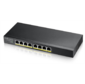 Гибридный Smart L2 коммутатор PoE+ Zyxel NebulaFlex GS1915-8EP,  8xGE PoE+,  бесшумный  (без вентилятора),  бюджет PoE 60 Вт,  автономное / облачное управление
