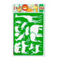 Шаблон чертежный Koh-I-Noor 9820001001PS пластик 265х187мм прозрачный / зеленый 1:1 фигурная блистер  (упак.:1шт)
