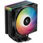 Кулер для процессора DEEPCOOL AG400 BK ARGB V2 LGA1851 / 1700 / 1200 / 115X / AM5 / AM4  (18шт / кор,  TDP 220W,  PWM,  ARGB Fan 120mm,  4 тепл. трубки,  черный) RET