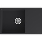 URBAN 678L black 1-чаша+крыло 780*490мм,  монтаж: врезной,  материал: кварц,  цвет: черный