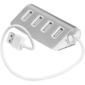 Greenconnect USB 2.0 Хаб GCR-UH224S на 4 порта  0, 15m ,  silver  (GCR-UH224S)
