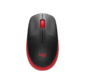 Мышь Logitech M190 красный / черный оптическая  (1000dpi) беспроводная USB  (2but)