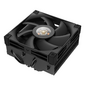 DEEPCOOL AN400 BLACK LGA1700 / 1200 / 115X / AM5 / AM4 низкопрофильный 52, 5 mm  (27шт / кор,  TDP 150W,  PWM,   Fan 120mm,  4 тепл. Трубок,  Copper Base,  White LED,  черный) RET
