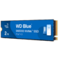 Твердотельный диск 2TB WD Blue,  NVMe,  M.2 2280,  PCI-E 4x4 [R / W - 5150 / 4850 MB / s]