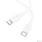 HOCO Кабель USB2.0 Hoco Type-C / Lightning,  2.4А,  27Вт,  X115,  1м,  белый,  коробка