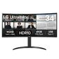 Монитор LG 34" UltraWide 34WR55QK-B черный VA LED 21:9 HDMI матовая HAS 300cd 178гр / 178гр 3440x1440 100Hz DP Ultra WQHD USB 6.9кг