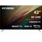 Телевизор LED Hyundai 43" H-LED43BU7009 Android TV Frameless черный / черный 4K Ultra HD 60Hz MEMC DVB-T DVB-T2 DVB-C DVB-S DVB-S2 USB WiFi Smart TV