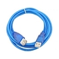 Кабель удлинительный Telecom  (VUS6956T-1.8MTBO) USB2.0 AM / AF прозрачная,  голубая изоляция 1.8m [6937510885848 / 6937510850723 / 6937510850822]