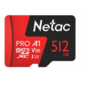 Флеш-накопитель NeTac Карта памяти NeTac P500 Extreme Pro MicroSDXC 512GB V30 / A1 / C10 up to 100MB / s