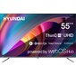 Телевизор LED Hyundai 55" H-LED55BU7100 WebOS Frameless Metal серый 4K Ultra HD 60Hz MEMC DVB-T DVB-T2 DVB-C DVB-S DVB-S2 USB WiFi Smart TV