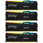 Память оперативная /  Kingston 128GB 5200MT / s DDR5 CL40 DIMM  (Kit of 4) FURY Beast RGB XMP