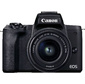 Canon 4728C043 EOS M50 MK II 15-45 Фотоаппарат 24.1Mpix 3" 4K WiFi EF-15-45 f / 3.5-6.3 IS STM LP-E12  (с объективом) черный