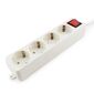 Гарнизон Сетевой фильтр  ELB-G4-W-3,  4 евророзетки с выключателем и заземлением,  допустимый ток 16А,  длина 3м.