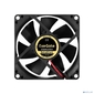 Вентилятор 12В DC ExeGate ExtraSilent ES08025SM  (80x80x25 мм,  Sleeve bearing  (подшипник скольжения),  Molex,  2100RPM,  21dBA)