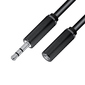 4PH Удлинитель аудио 1.5m jack 3, 5mm / jack 3, 5mm черный,  M / F,  экран,  стерео,  4PH-R90259