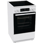 Плита Электрическая Gorenje GECS5C70WA белый / черный стеклокерамика  (без крышки)
