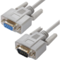 Greenconnect Кабель удлинитель 10m COM RS-232 порта  (GCR- DB9CM2F-10m) 9M AM  /  9F AF,  пакет / коробка