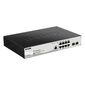 D-Link DGS-1210-10P / ME / B1A Управляемый коммутатор 2 уровня с 8 портами 10 / 100 / 1000Base-T с поддержкой PoE и 2 портами 1000Base-X SFP