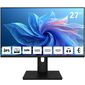 Монитор 27" AIWA MQ271A Black  (IPS,  2560x1440,  HDMI+DP+Type C 15W,  4 ms,  178° / 178°,  300 cd / m,  1000:1,  100Hz,  Spk,  внутр БП)